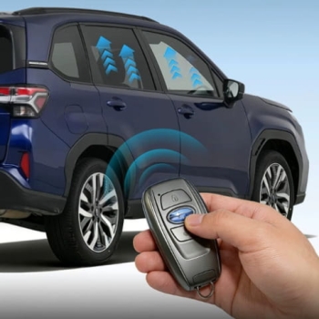 Gập gương lên kính Subaru Forester